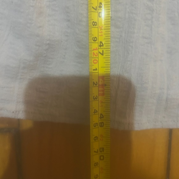 Pol Dress Size Small Blue Maxi Ruffle Tier Deep V Cottagecore Country Prairie - Picture 9 of 10